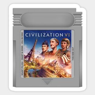 Civ VI Game Cartridge Sticker
